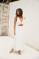 Soft Silhouette Maxi Dress White