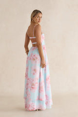 Fresh Florals Maxi Dress Mint