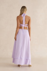 Sorbet Soiree Halter Maxi Dress Lilac