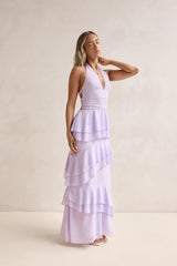 Path Of Fate Halter Maxi Dress Lilac