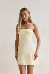 At The Bar Mini Dress Yellow