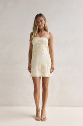 At The Bar Mini Dress Yellow