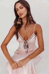 Sharla Bow Bust Maxi Dress Rosewater