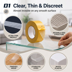 UltraGrip Double-Sided Mounting Tape – Heavy Duty Mesh Adhesive Tape for Home, Office & DIY Projects