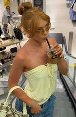 Call Me Maybe Strapless Top Butter