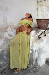 Amore Ease Maxi Skirt Pistachio Mist