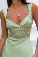Milos Nights Midi Dress Green