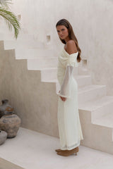 Cool Daze Long Sleeve Knit Maxi Dress Butter