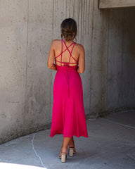 Zya Ruched Midi Dress