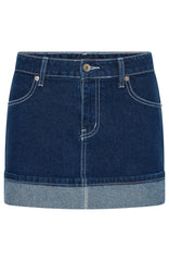 Charlotte Denim Mini Skirt Dark Indigo