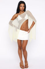 Beach Therapy Knit Poncho Top Citrus