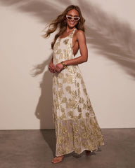 Renah Halter Floral Maxi Dress