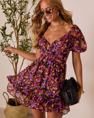 Chasing Dawn Babydoll Mini Dress