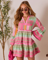 Seablush Shift Mini Dress