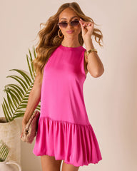 Heatwave Bubble Hem Mini Dress