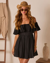 Seaside Swoon Off The Shoulder Mini Dress