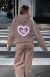 11th Street City Girl At Heart Oversized Hoodie Cinnamon Bun