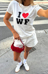 11th Street City Of Dreams Relaxed Baby Tee Frosting