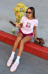 11th Street Concrete Jungle Relaxed Baby Tee Strawberry Whip