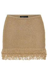Cha Cha Knit Mini Skirt Gold