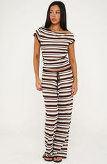 Can't Catch Me Knit Pants Seaside Stripe