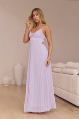 Better Days Plisse Maxi Dress Lilac