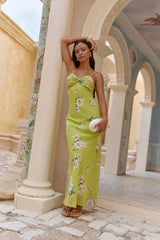 Garden Of Eden Maxi Dress Green