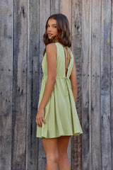 Spritz Of The Sun Mini Dress Sage