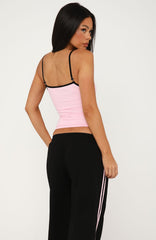 Breaking Your Heart Singlet Top Pink