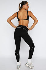 Ace High Waisted Leggings Black/White