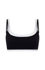 All The Glory Sports Bra Black/White