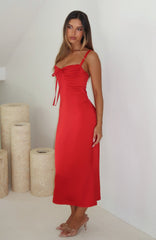 All Yours Midi Dress Red