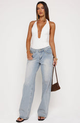 Angel Glow Halter Bustier Off White