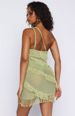 Balaeric Knit Mini Dress Salted Lime