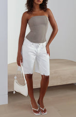 Bye Girl Strapless Bustier Taupe