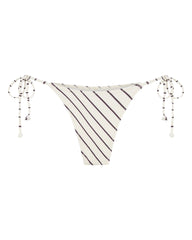 Cabo Bottoms Cream/Choc Stripe