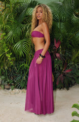Castelmola Sunset Maxi Skirt Boysenberry