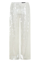 Caught Up In It Sequin Pants White
