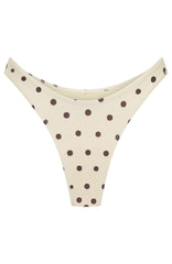 Belmont Bottoms Cream/Choc Polka Dot
