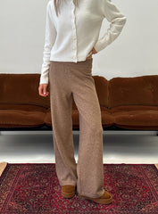 Bekki Wide Leg Knit Pant Mocha
