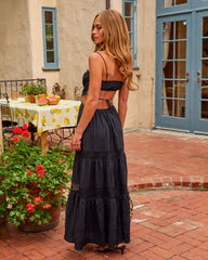 Valina Tiered Cut Out Maxi Dress