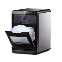 Portable Nugget Ice Maker – Compact Countertop Ice Maker Producing Soft Chewable Ice for Home & Events