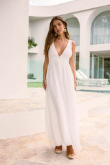 Morning Sun Maxi Dress White