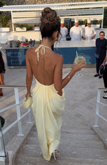 Belle Vita Midi Dress Lemon