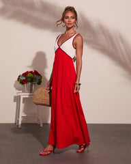 Alexandrea Colorblock Maxi Dress